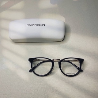 NEW Calvin Klein Eyeglasses  ขนาด 50mm. สีดำ มาพร้อมเคสจากแบรนด์