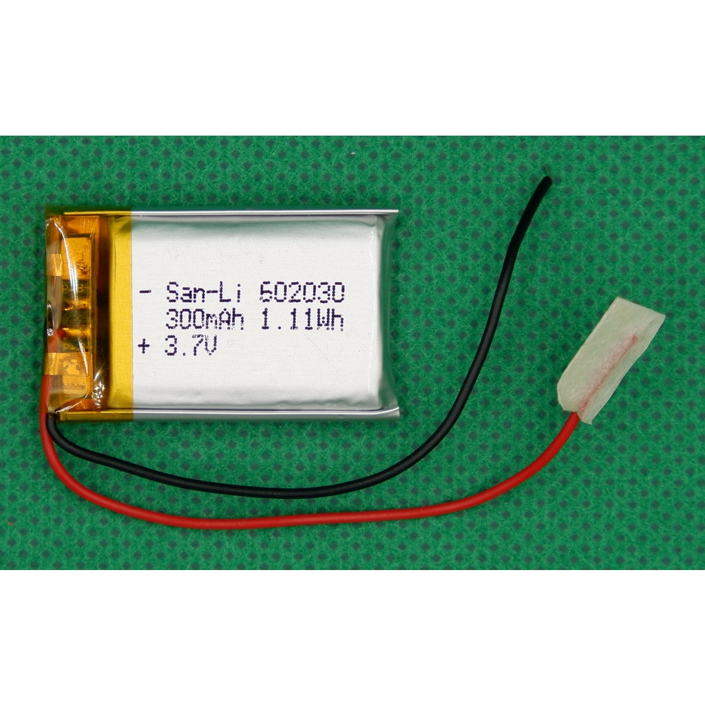 แบตลิเทียมLithium battery 3.7V300mah1.11Wh  รหัส602030 ราคาถูก