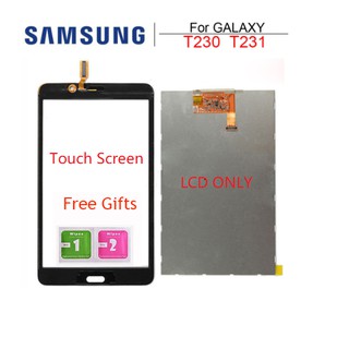 Tigerparts หน้าจอสัมผัสดิจิทัล LCD พร้อมทัชสกรีน สําหรับ Samsung Galaxy Tab 4 T230 SM-T231 Tab4