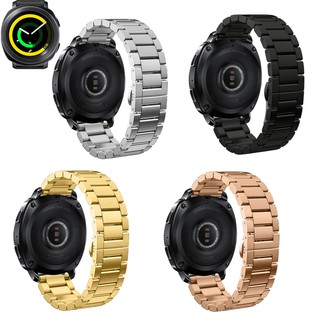 สายรัดสแตนเลสสายคล้องคอผีเสื้อสำหรับ Samsung Gear Sport S4 Smart Watch