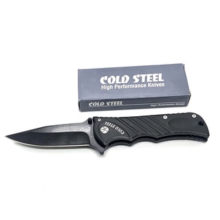 มีดพับCold steel F-17  มีดพับยาวสีดำ ใบมีดคม