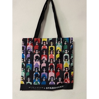 Starbucks alice+olivia rainbow tote