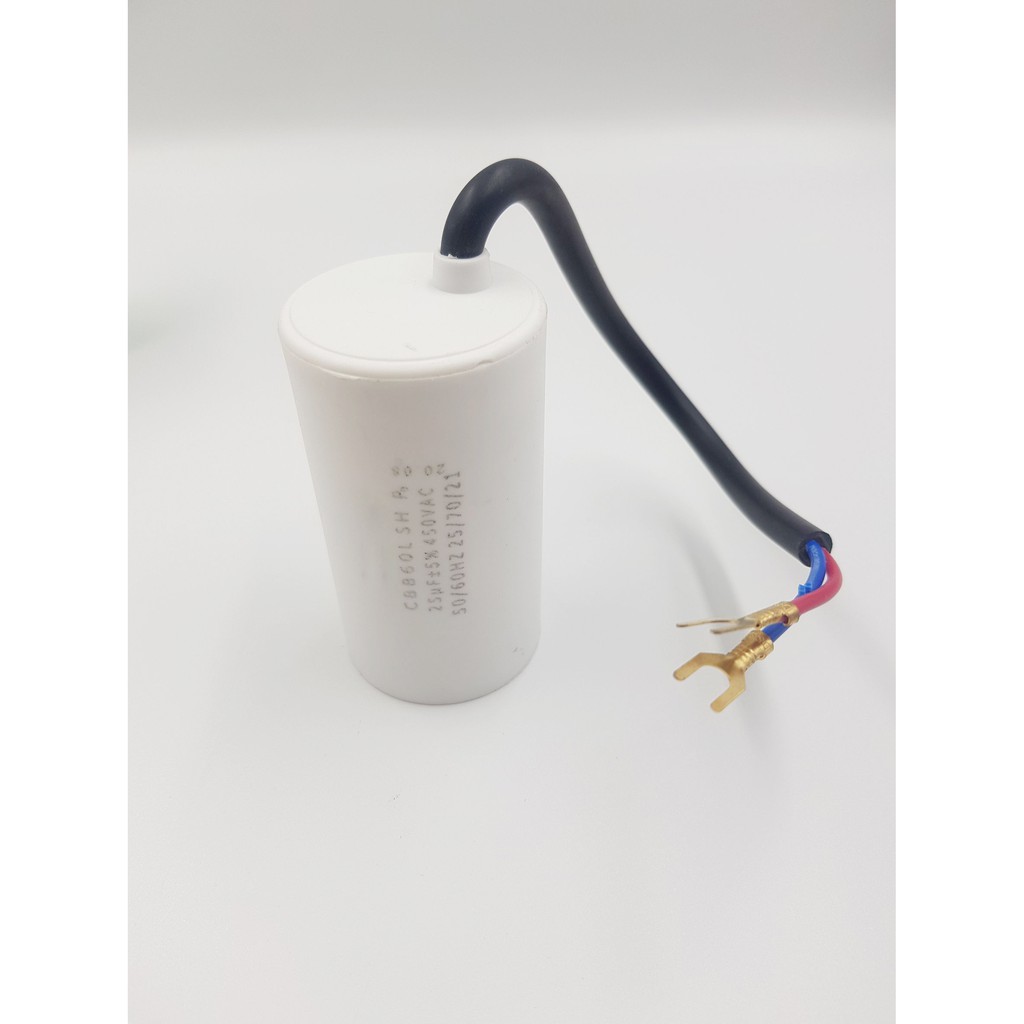 คาปาซิเตอร์ แบบต่อสาย CBB60L-25UF / 450VAC