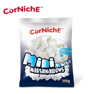 corniche mini white marshmallows 200g. คอร์นิช มินิ ไวท์ มาร์ชเมลโลว์ 200กรัม