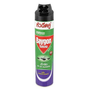 อุปกรณ์กำจัดแมลงและสัตว์รบกวน สเปรย์กำจัดแมลง BAYGON 600 มล. ลาเวนเดอร์ แพ็คคู่