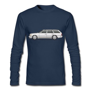 Man Car Mercedes W124 เสื้อยืดผู้ชายตลก Tee สำหรับขายแขนยาวชายเย็นการ์ตูนเสื้อยืดท็อปส์