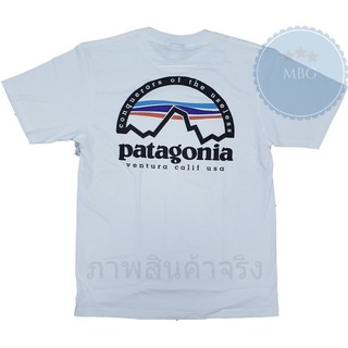 [S-5XL]เสื้อยืด ผ้าฝ้าย พิมพ์ลาย Patagonia แฟชั่นคลาสสิก สําหรับผู้ชาย