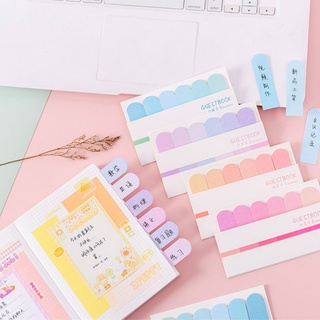 กระดาษโน๊ต Post it ขั้นหนังสือ กระดาษโน้ต มีกาวในตัว 1กล่อง 5เชดสี 120แผ่น