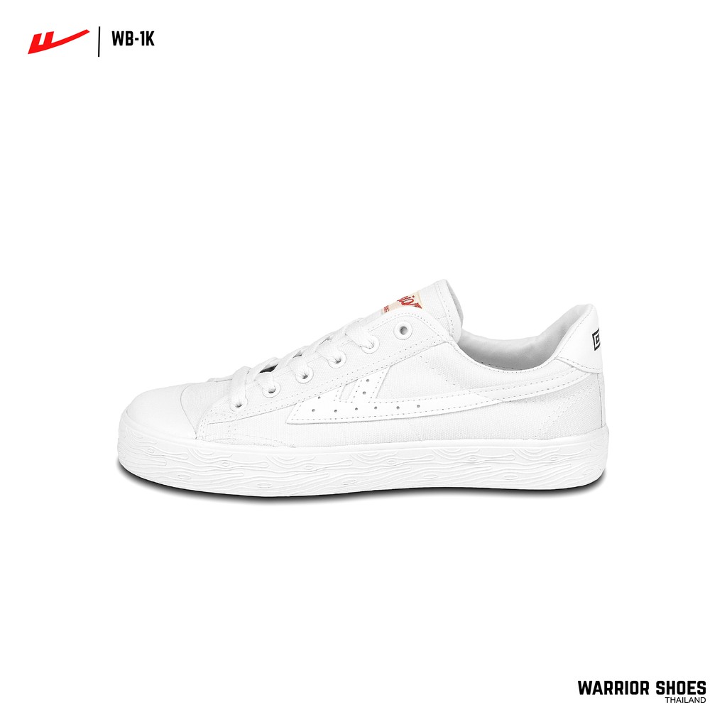 Warrior shoes รองเท้าผ้าใบ รุ่น WB-1K สี White/ White
