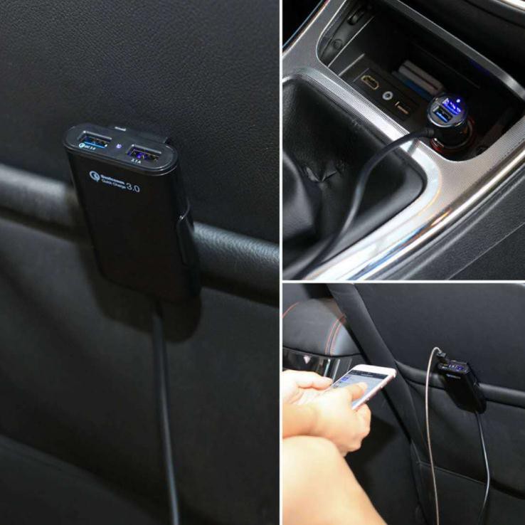 4usb  car charger ที่จุดบุหรี่ ที่ชาตแบตในรถ - รูปที่ 4