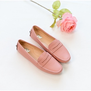 Soulmate Shoes รองเท้าหนังแท้ Classic Mate in Icy Pink