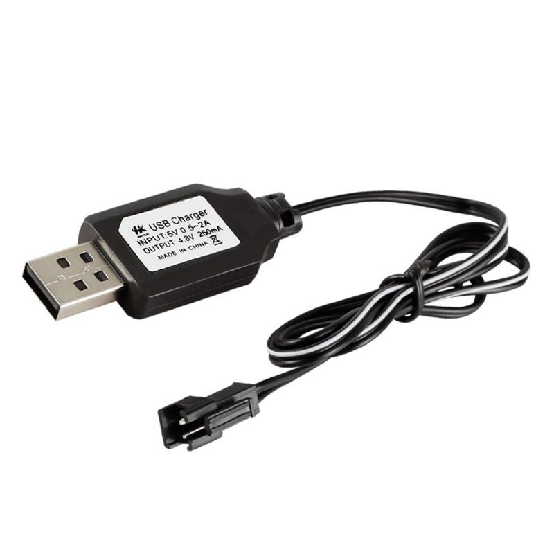 【3C】 Charging Cable Battery USB Charger Ni-Cd Ni-MH Batteries Pack SM-2P Plug Adapter 4.8V 250mA Output Toys Car #7