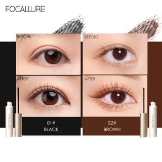 Focallure มาสคาร่า ขนแปรงขนาดเล็ก ยาว 3 มม มาสคาร่าขนตาหนา ธรรมชาติ กันน้ำ ติดทนนาน ไม่หลุดง่าย