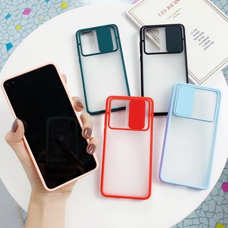 Push Pull Protection Candy Transparent Case Samsung Galaxy A50 A50S A30S A70 A30 A20 A01 A11A31Casing Shockproof Phone Cover