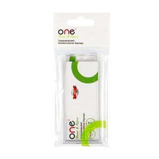 ป้ายชื่ออเนกประสงค์ 30x74มม. สีใส 2 อัน/แพ็ค ONE K-1117 Multi Purpose Label 30x74 mm. 2 Clear Colors / Pack ONE K-1117