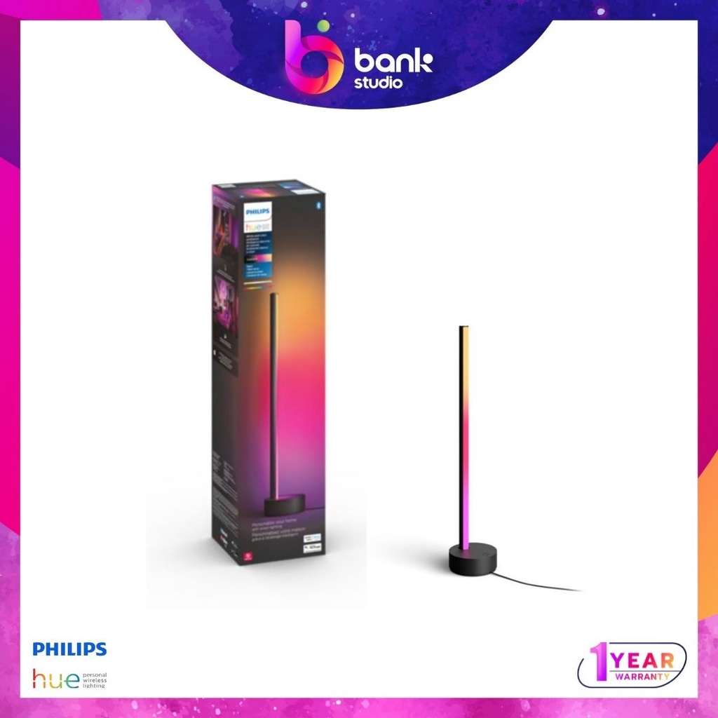 (ประกัน 1ปี) โคมไฟตั้งโต๊ะ Philips Hue Gradient Signe table lamp - Black