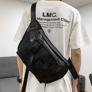 กระเป๋าสะพายข้างTooling Men s Chest BAG Women s Large Capacity Messenger Bag Men s Waist BAG Women s Trended Street All-