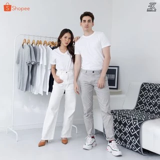 Expogarment เสื้อยืดสีขาว เสื้อยืดสีพื้น คอกลม คอวี คอตตอน100% ไม่มีตะเข็บข้าง ไซส์S-6XL หดเกิน3%ยินดีคืนเงิน