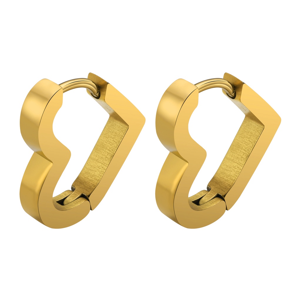Vnox Chunky Geometry Hoop Earrings Women Girls,Gold Plated Pierced Earrings,Chic Street Jewelry