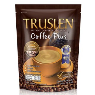 True Slane Coffee Plus Collagen Size 240 g. ทรูสเลน คอฟฟี่พลัส,พลัสคอลลาเจน ขนาด 240 กรัม (15 ซอง/ห่อ)