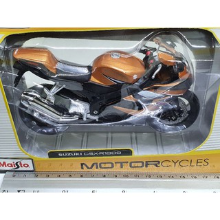 โมเดลมอเตอร์ไซค์ Maisto 1:12 ยาวประมาณ 17cm - Suzuki GSX-R1000