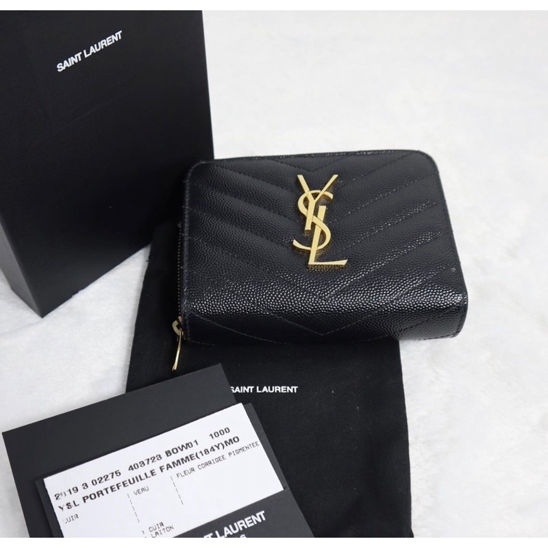 🔥 Sale : 14,990 Baht 🔥 #CS11110     Used__ Y S L – wallet (2019)