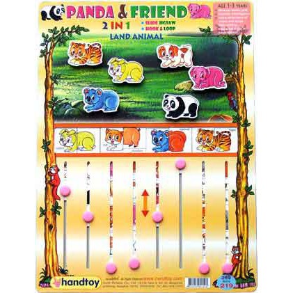 Handtoy 2 IN 1 PANDA & FRIEND