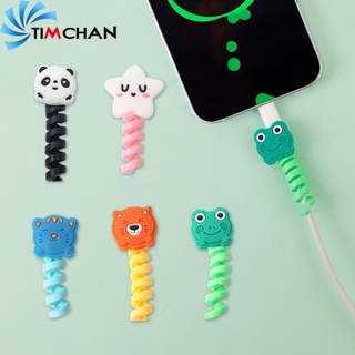 Silica Gel Cartoon Animal Modeling Cable Strap Ties / Wire Winder Clip / Reusable Fastening Cable Cords Organizer