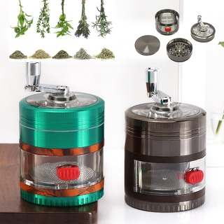 Grinder เครื่องบดสมุนไพร 62 มม. โลหะผสมสังกะสี 4 ชั้นเครื่องตัดหญ้าเครื่องเทศเครื่