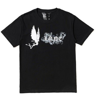 ราคาต่ำสุดVLONE  Fashion printed cotton unisex T-shirt short sleeveS-3XL