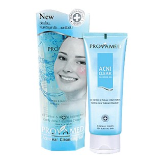 VISTRA Provamed Acniclear Cleansing Gel 120 ml. สำหรับล้างหน้า ดูแลปัญหา สิวผด สิวผื่น และสิวอักเสบ 5720