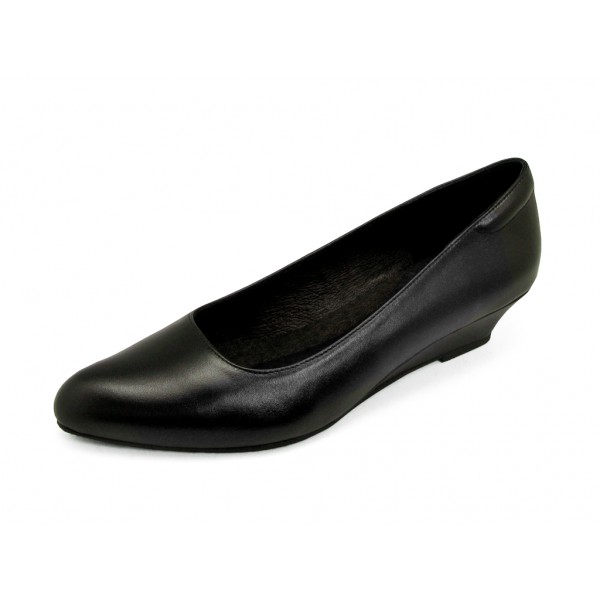 TAYWINแท้ เทวินทร์แท้ รองเท้าคัทชูส้นเตารีดหนังแท้ SC-76 Size35-41 หนังนิ่มสีดำ