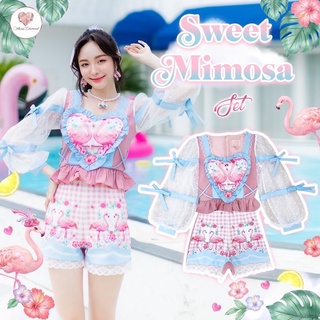 ชุดเซต maria diamond Flamingo Aloha Collection ไซร์xs ไม่มีตำหนิ