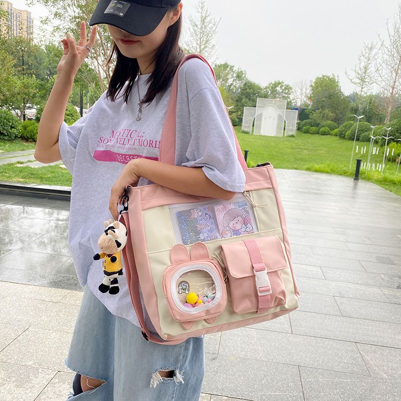 กระเป๋าถือไหล่ขนาดใหญ่ความจุกได้เยอะ Messenger Crossbody