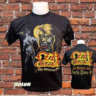 เสื้อวง OZZY OSBOURNE วงร็อค ไม่มีตะเข็บข้าง คอฟิต ป้ายUSA เสื้อวินเทจ เสื้อทัวร์ วงดนตรีร็อคต่างประเทศ