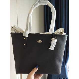 CITY ZIP TOTE IN CROSSGRAIN LEATHER (COACH F58846)