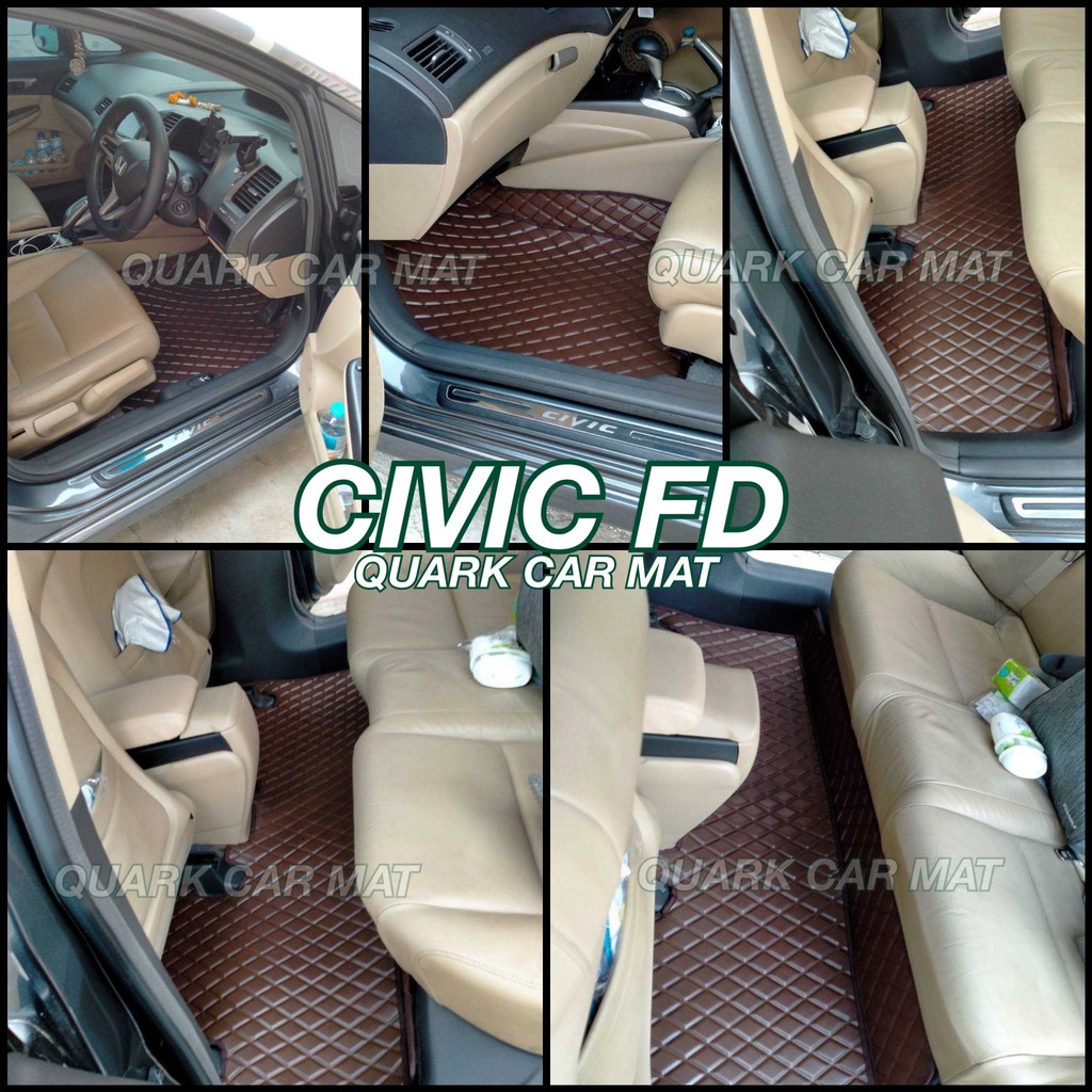 พรมกระดุม HONDA CIVIC FD 2007-2012 ตรงรุ่น เต็มคัน พรมรถยนต์