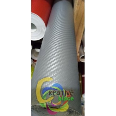 3D GREY CARBON SCOTLET STICKER / RECOMMENDED 3D CARBON STICKER สําหรับแล็ปท็อปพีซีและรถจักรยานยนต์แล