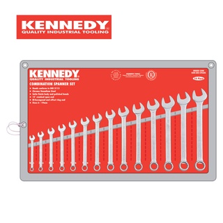 KENNEDY ชุดประแจแหวนข้างปากตาย ขนาด 6 - 19 มม. (KEN582-2960K)