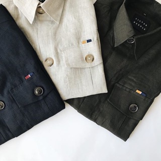 Linen over shirt เสื้อคลุมลินิน