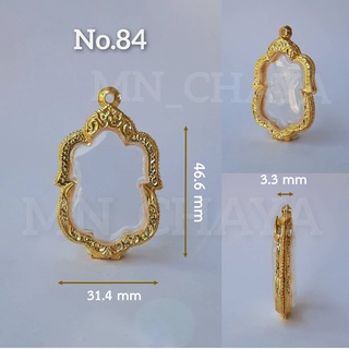 กรอบพระไมครอนทอง (บานพับ) No.84 กรอบหยัก [ทุกรุ่นแถมฟรี! ห่วงพร้อมยางรอง]