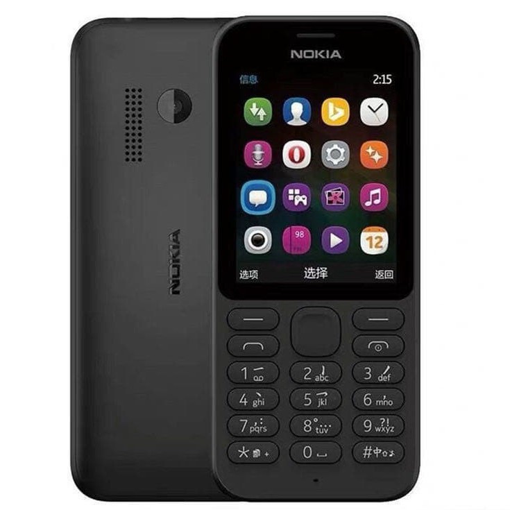 ✾โทรศัพท์มือถือ โนเกียปุ่มกด NOKIA  PHONE 215 (สีดำ) จอ2.4นิ้ว 3G/4G ลำโพงเสียงดัง รองรับทุกเครือข่าย  2021ภาษาไทย-อังกฤ