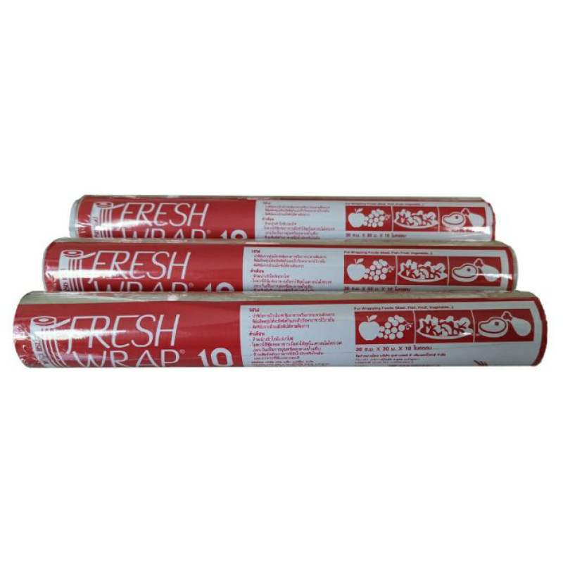 (1ม้วน)ฟิล์มห่ออาหาร ยี่ห้อ Fresh Wrap แบบrefill รักษาอาหาร ให้คงความสด