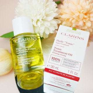 🔥ฉลากไทยแท้ 100%🔥_Clarins Huile Tonic Body Treatment Oil ขนาดปกติ 100 ml.ออยล์ลดรอยแตกลาย