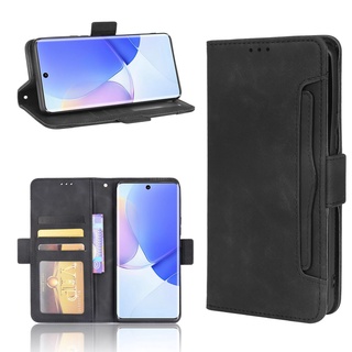 Multi-Card Slots Casing Huawei Nova 9 Pro Wallet Case Huawei Nova9 PU Leather Magnetic Buckle Flip Cover