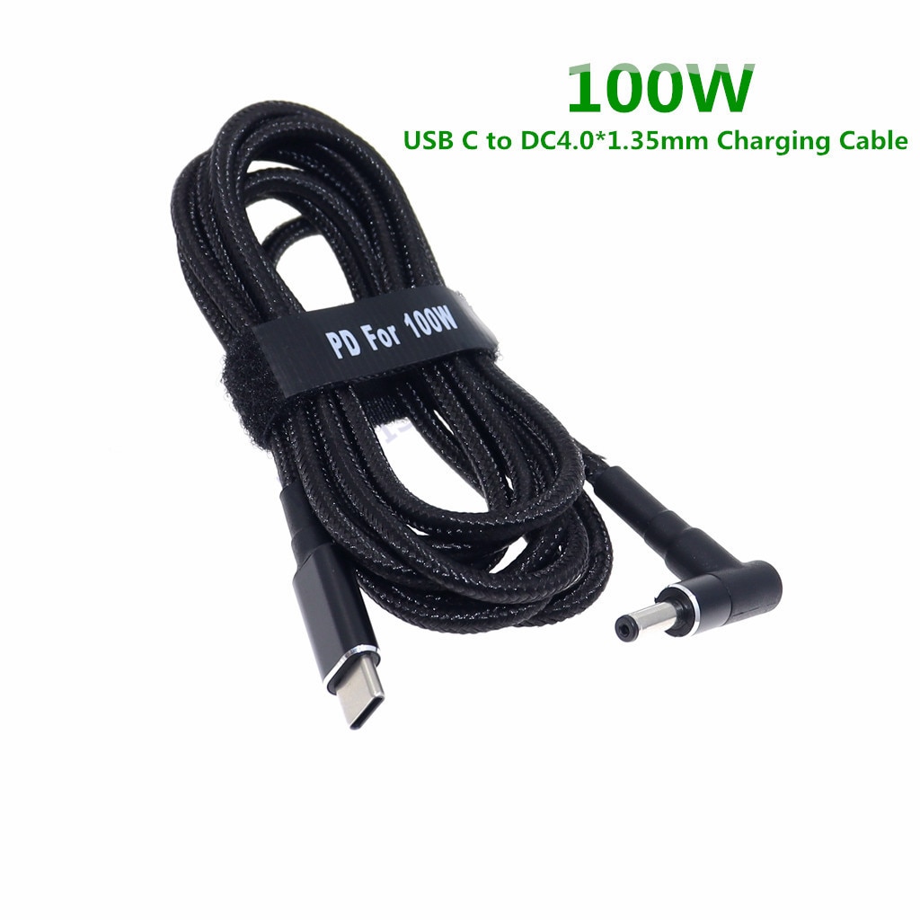 อะแดปเตอร์แปลงไฟ USB Type C 100W เป็นปลั๊ก Dc 4.0*1.35 มม. สําหรับแล็ปท็อป Asus