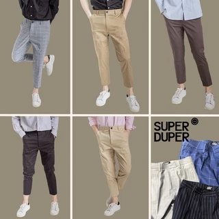 กางเกงขาเต่อ ขา5ส่วน SUPER DUPER ผ้ายืด (เอว 28-36)