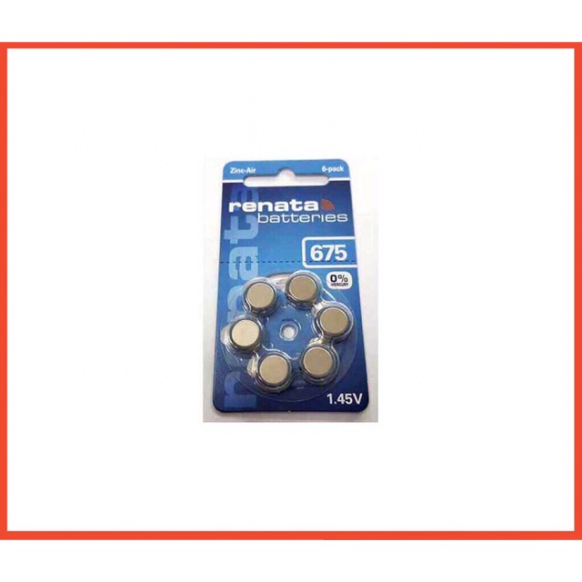 ถ่านสำหรับเครื่องช่วยฟังคนหูตึง Renata ZA675 หรือ PR44