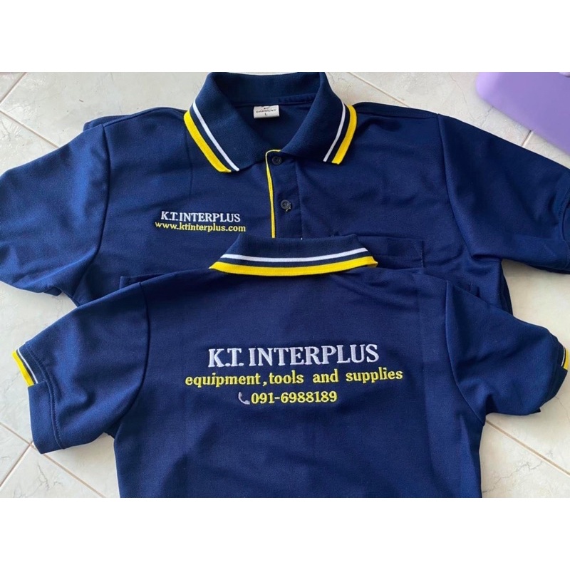 เสื้อโปโลปักชื่อ สามารถออกแบบเองได้ตามใจชอบ