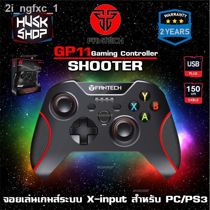 100 % จัดส่งรุ่นล่าสุดของปี 2021 รับประกัน ▩☼Joystick จอยเกมส์ PC PS3 FANTECH GP11 (SHOOTER) Gaming Controller ระบบ X-i